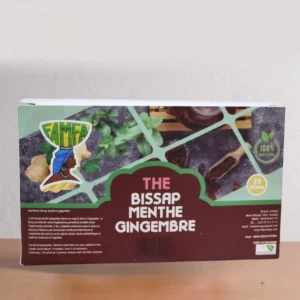 Thé bissap menthe gingembre