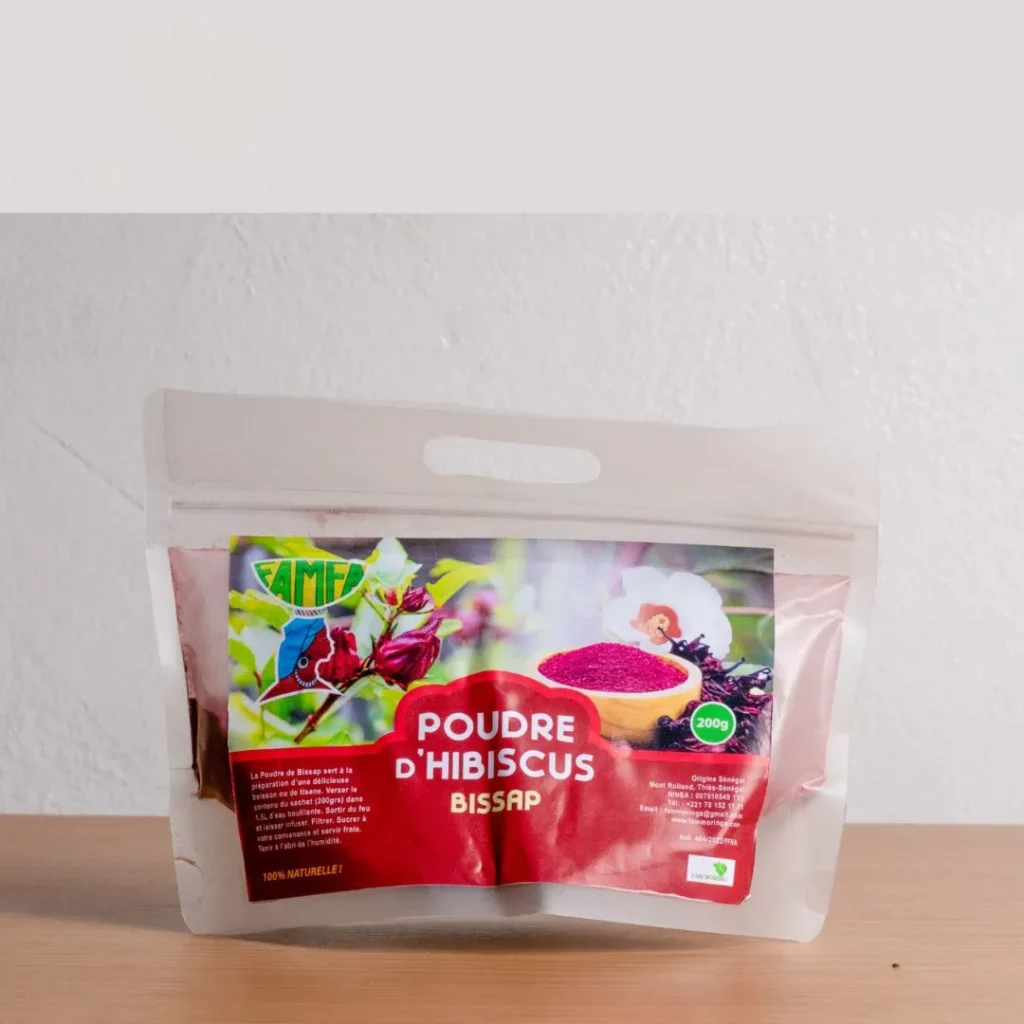 Poudre de Bissap Rouge - FamMoringa Sénégal